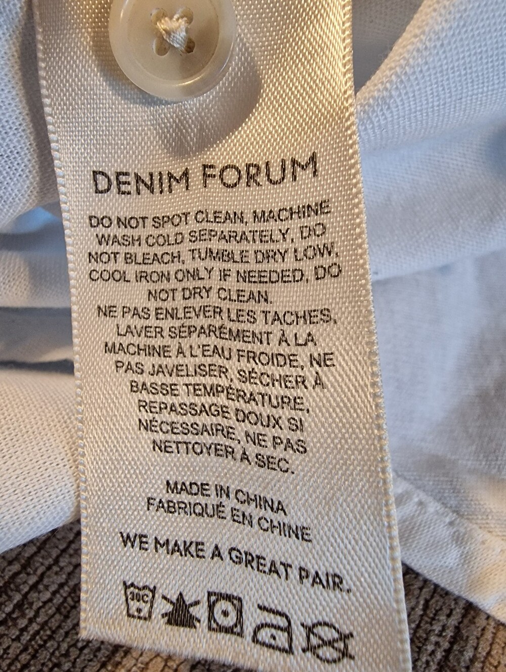 Aritzia Denim Forum The Jane Shirt, Size Medium - Picture 10 of 11